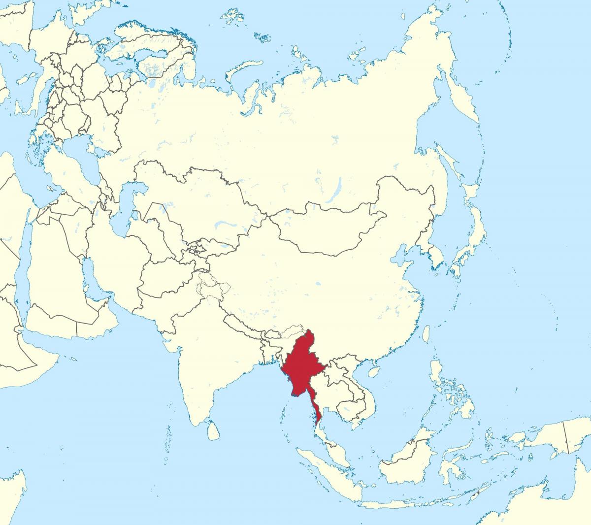 peta dunia Myanmar Burma