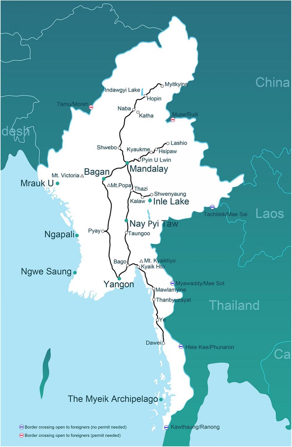 satu peta Myanmar