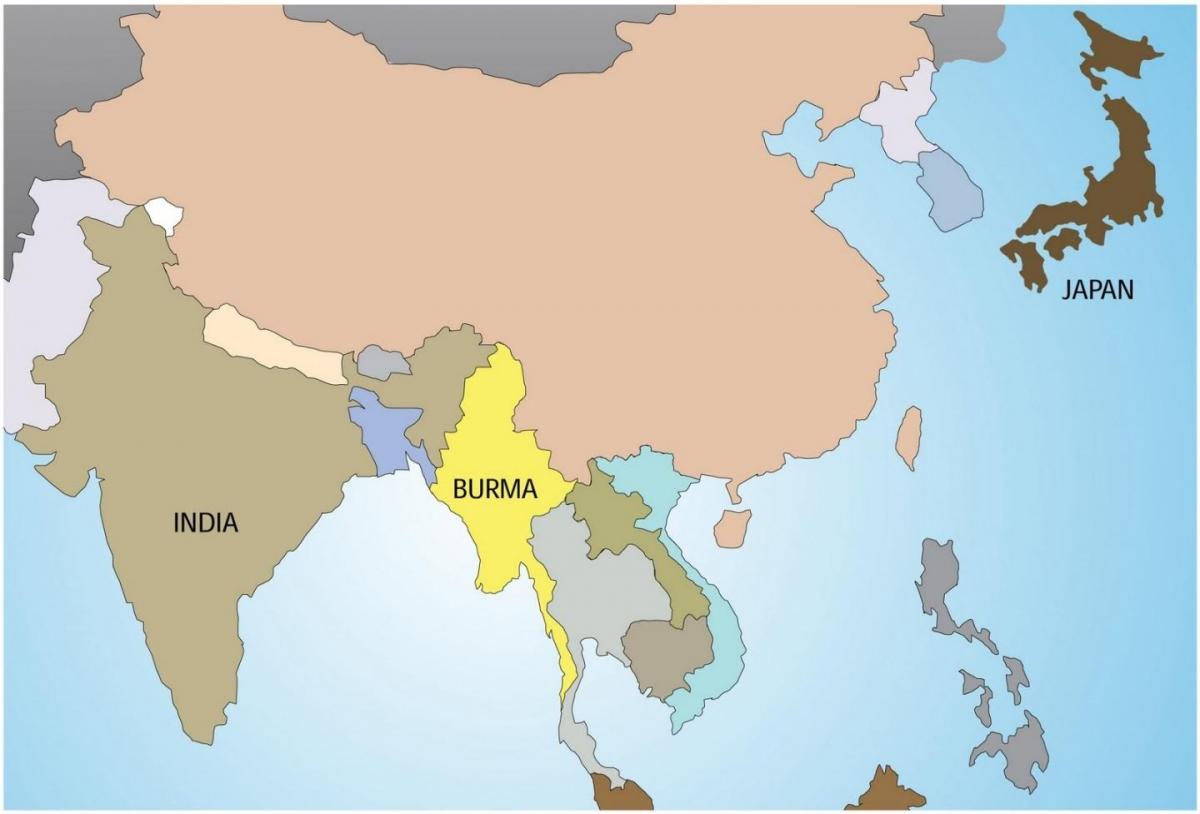 Myanmar di peta dunia