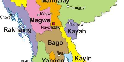 Myanmar peta foto