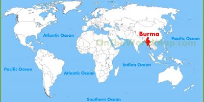 Burma lokasi di peta