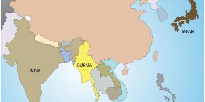 Myanmar di peta dunia